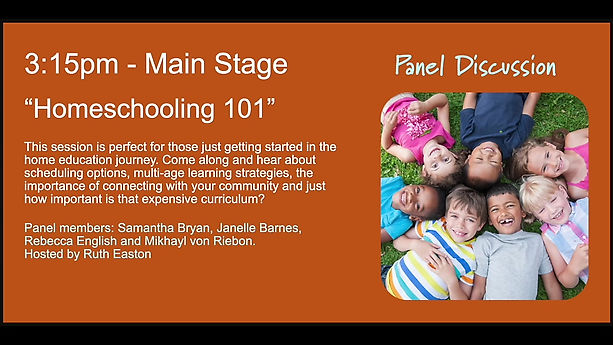 Homeschooling 101 Panel Discussion